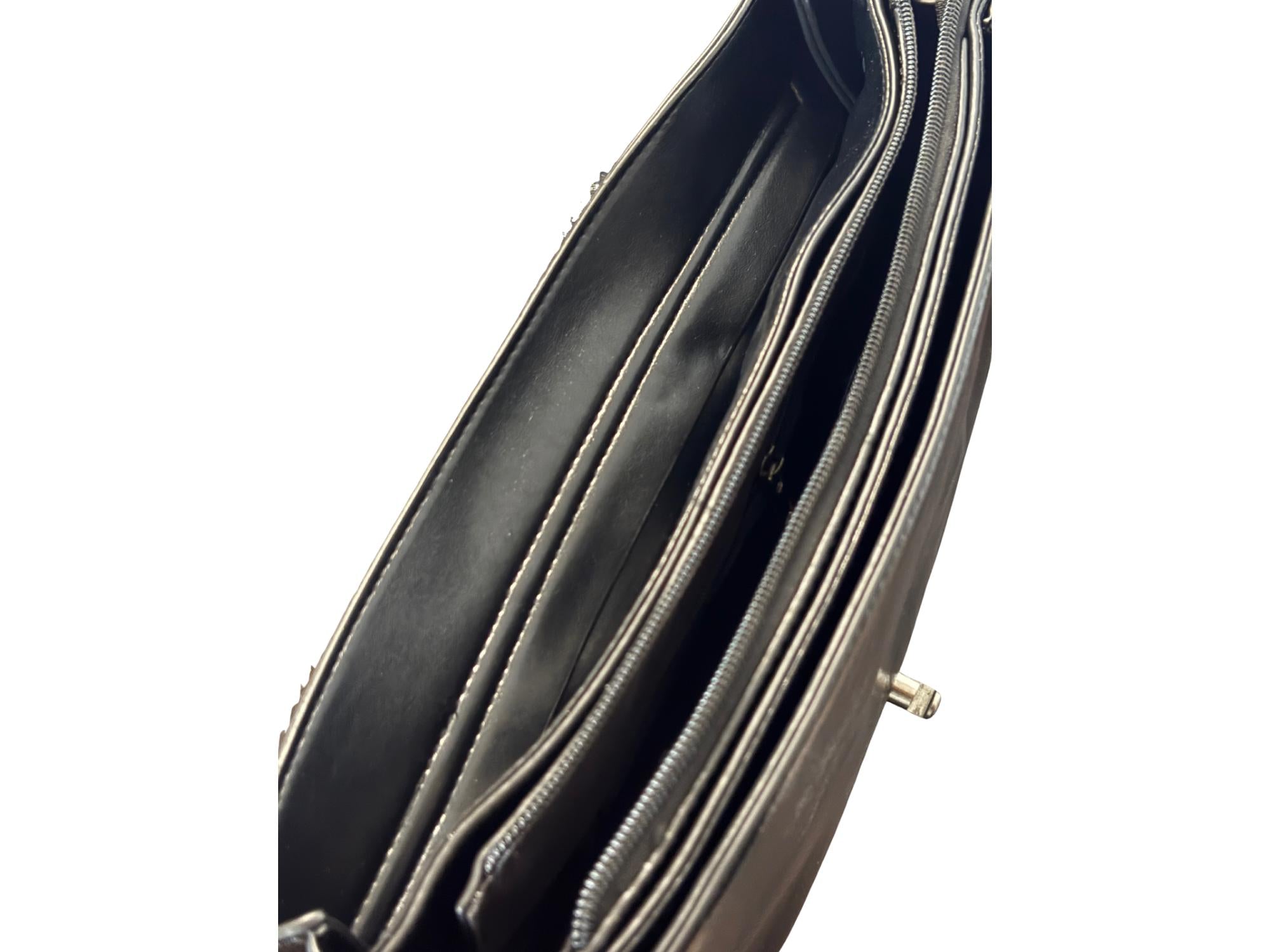 Faux Leather Handbag with Braided Handle & Crossbody Strap