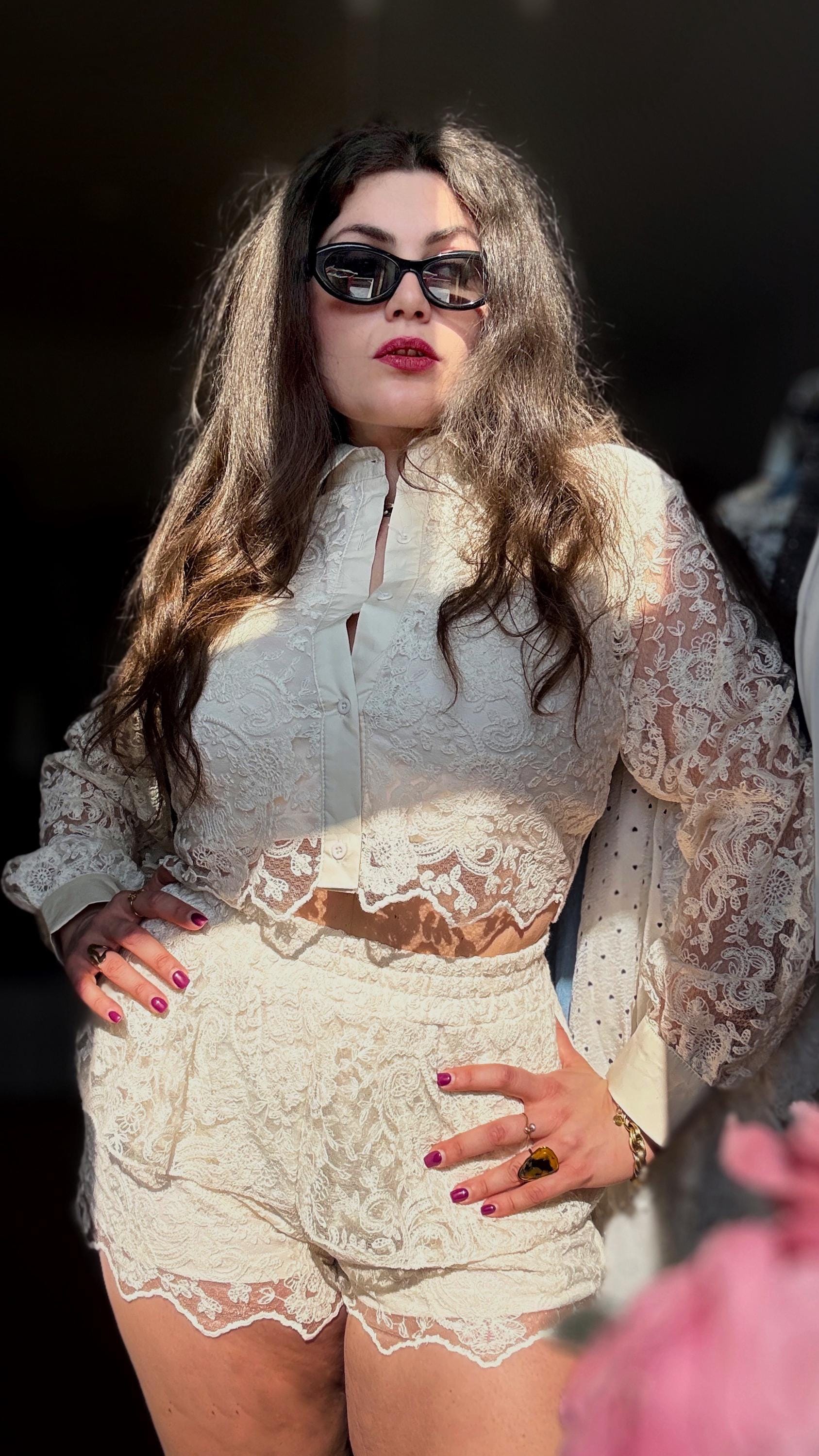 Elegant Lace One Size Co-ord Set – Chic & Timeless