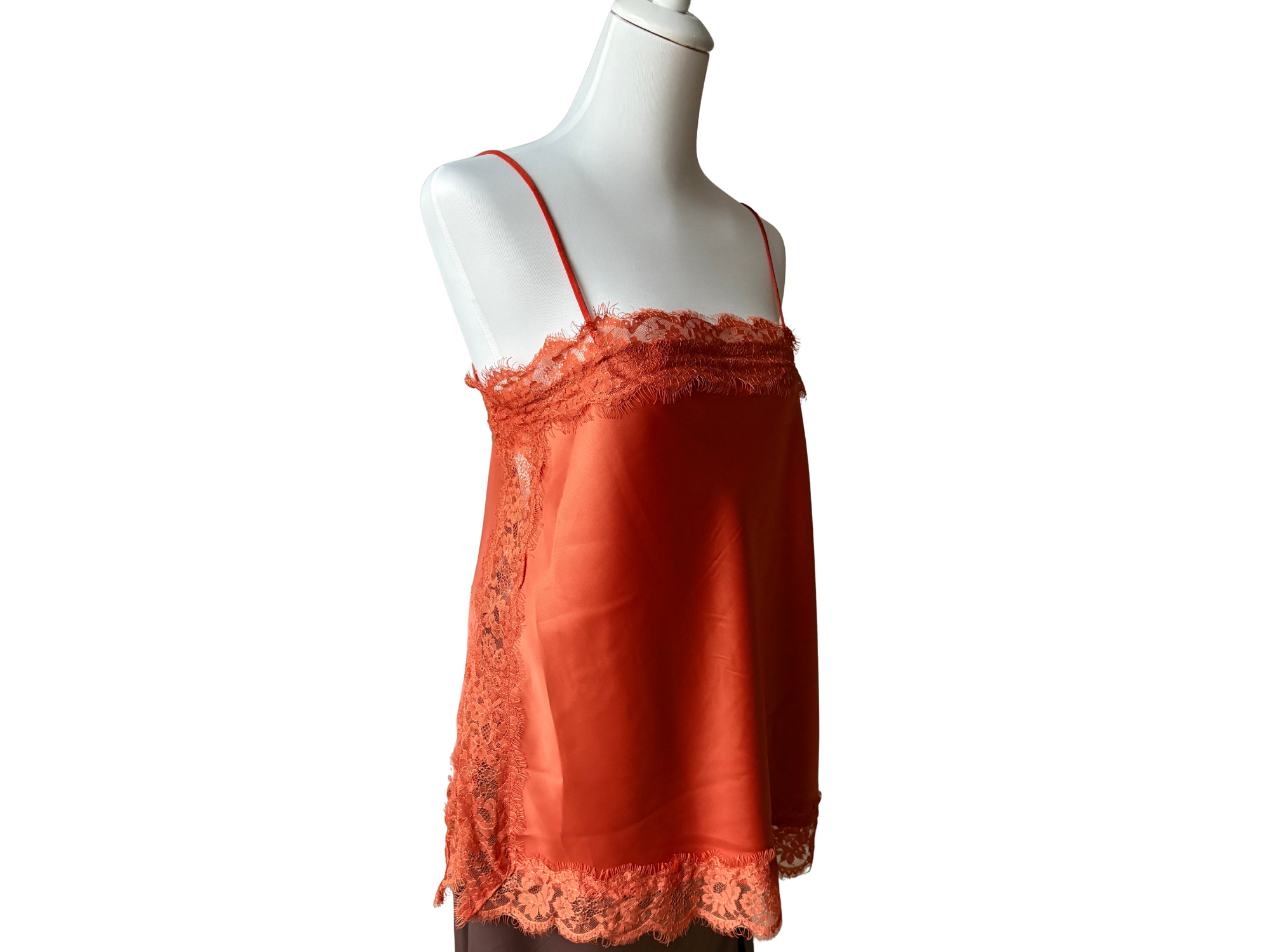 Camila Satin Lace Top