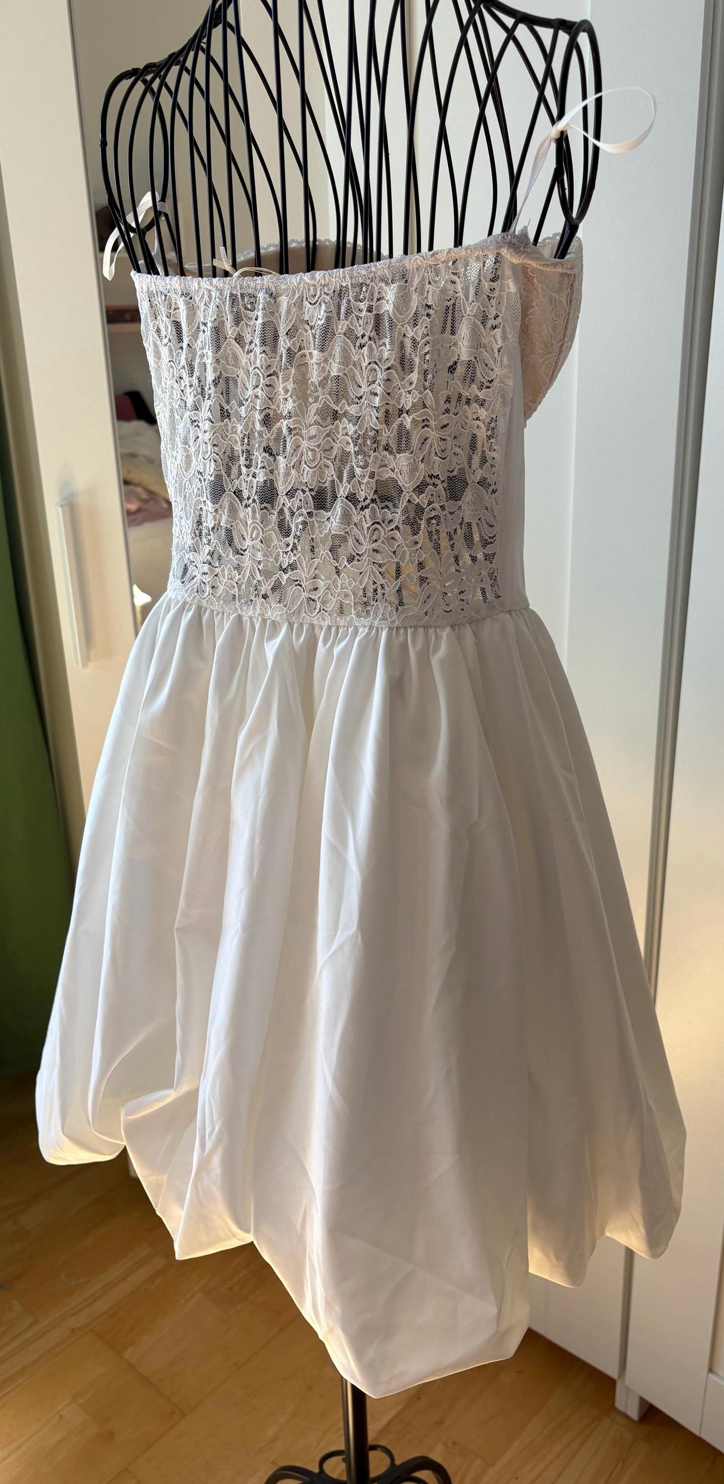 Romantic Lace Corset Dress: Pink or White Party Dress