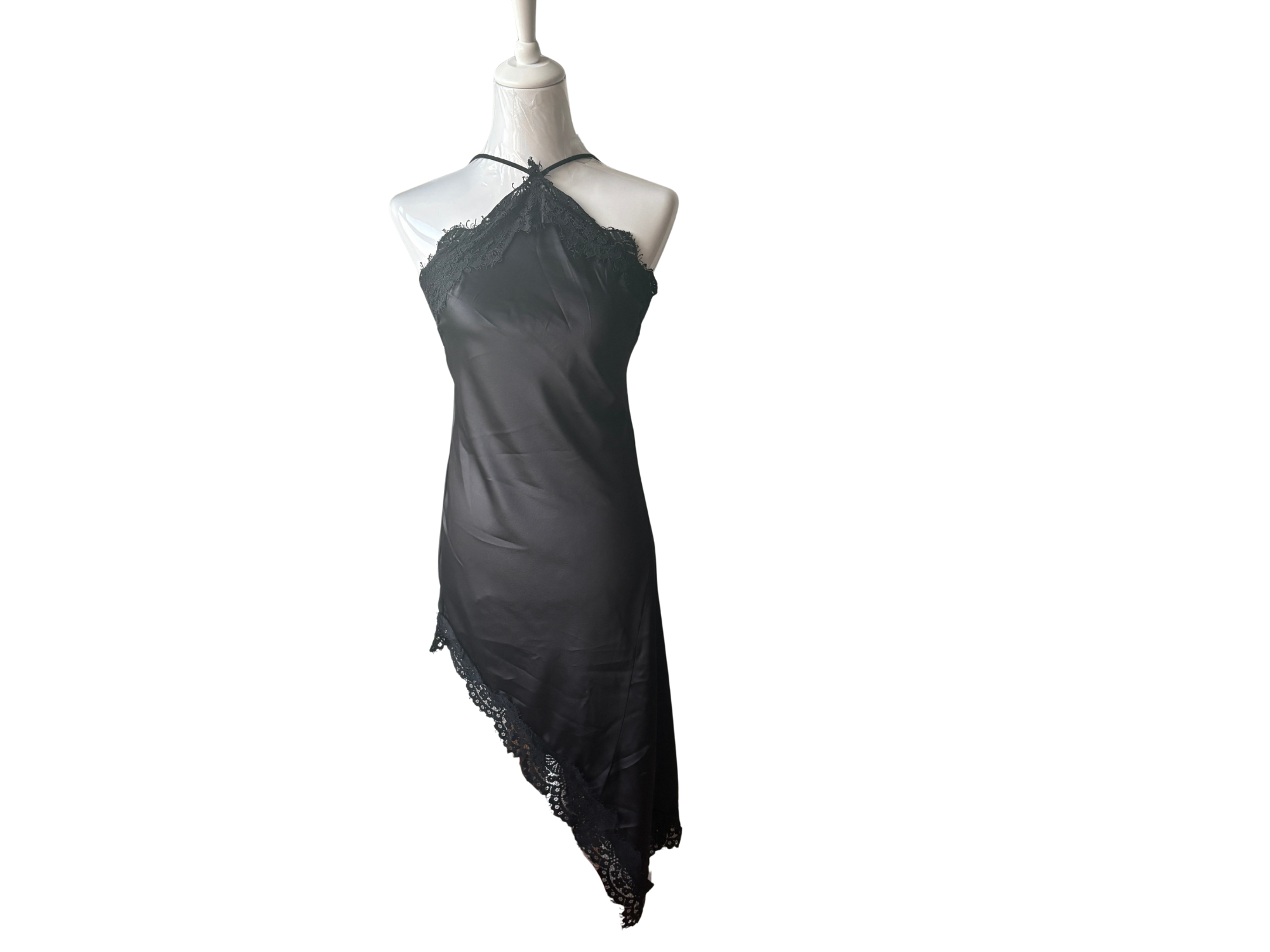 Ciara Satin & Lace Dress