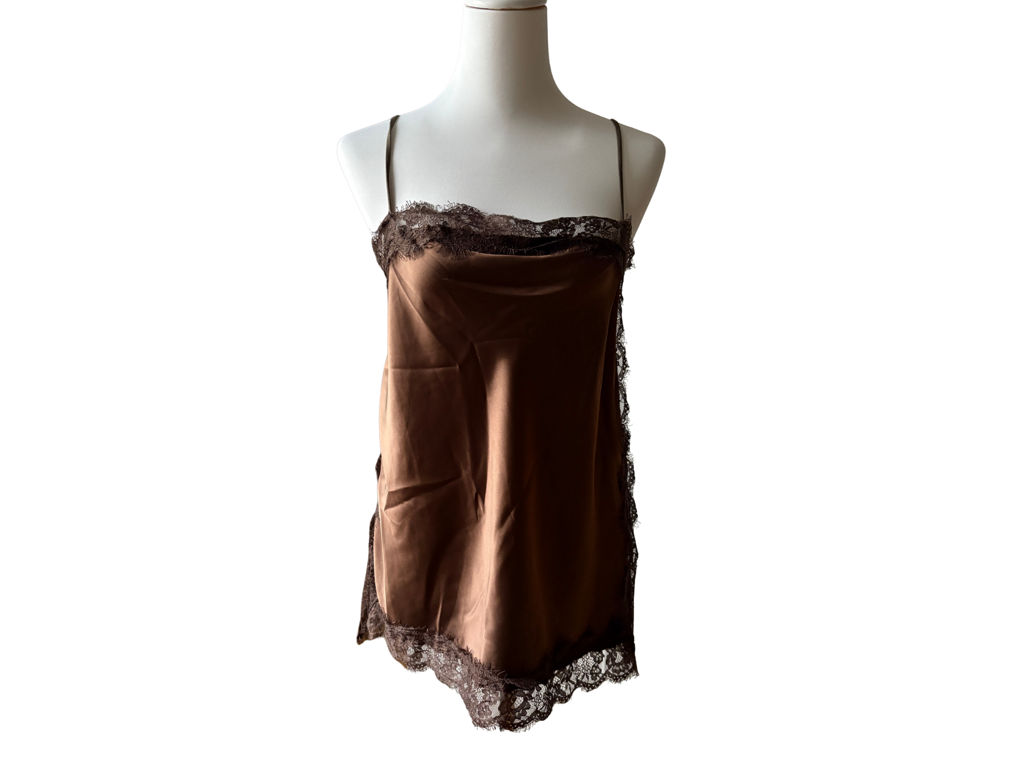 Camila Satin Lace Top