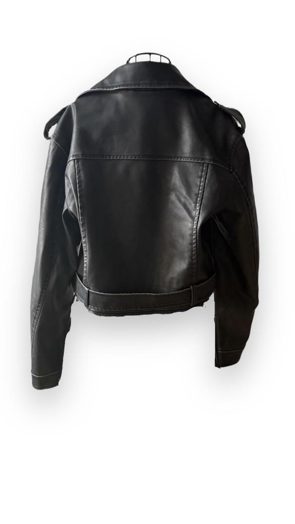 Vintage-Inspired Faux Leather Jacket – Premium Quality – Classic Old-Fashioned Look