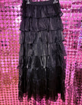 Elegant Layered Ruffle Skirt – Made in Italy