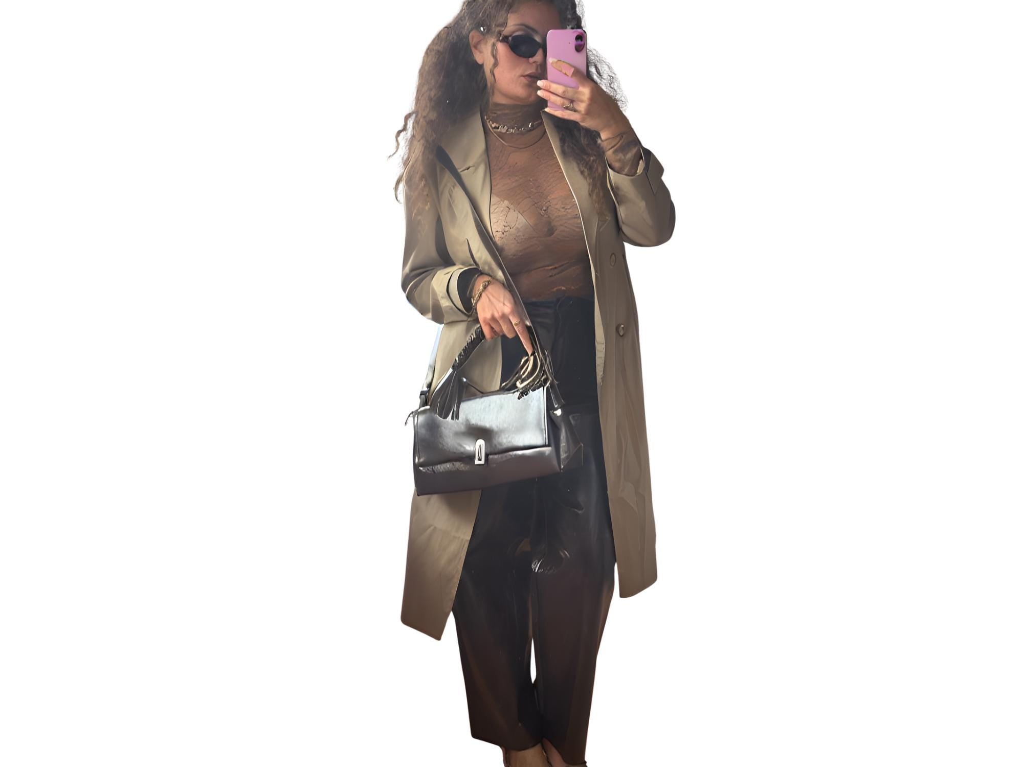 Made in Italy Vinyl Straight Pants – Black, Brown & Wine