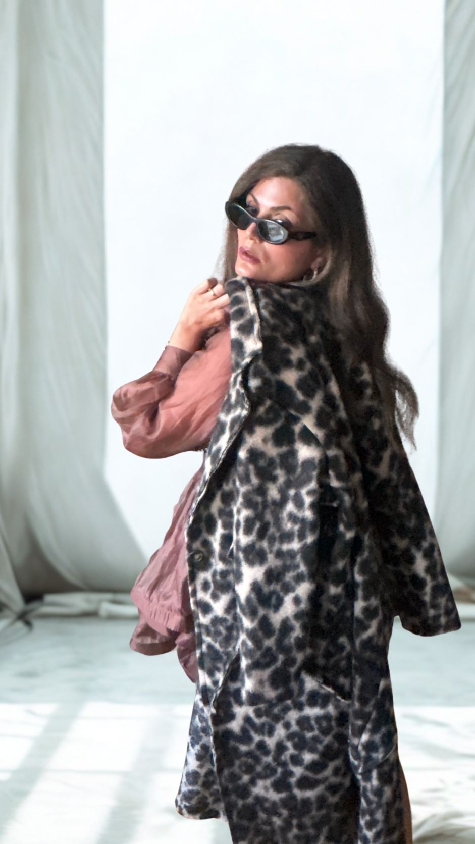 Long Cheetah Coat