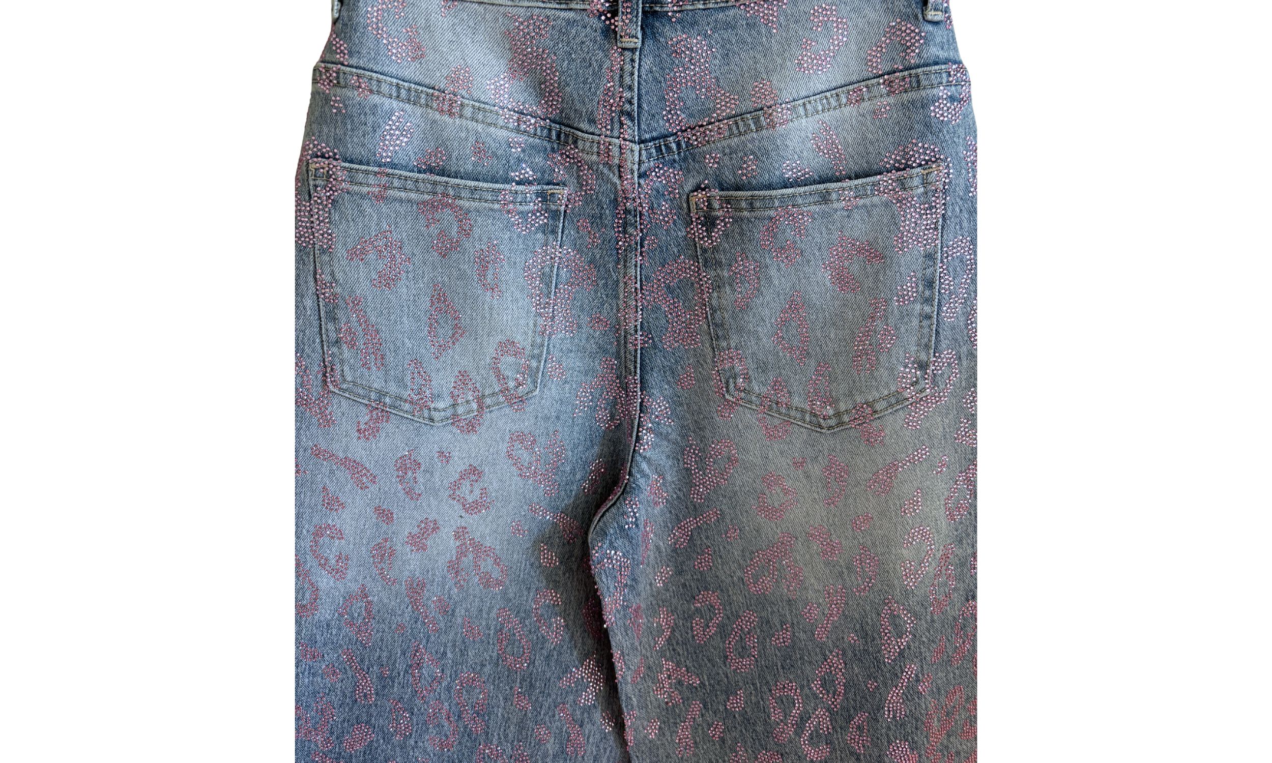 Sparkle Leopard Wide-Leg Jeans ✨🐆