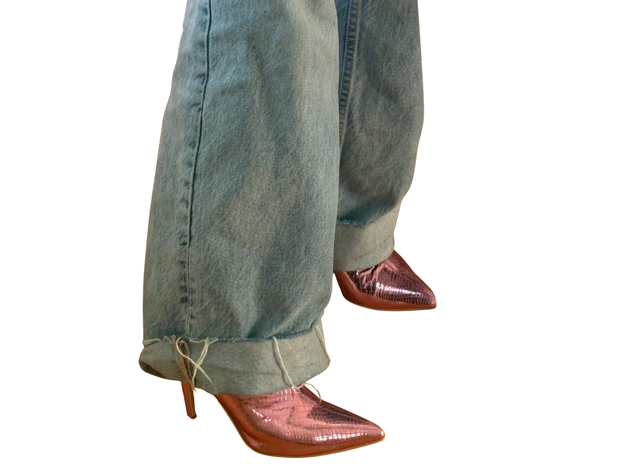 Holo Mary – Metallic Ankle Boots