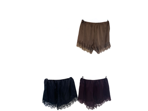 Chloé Satin & Lace Shorts