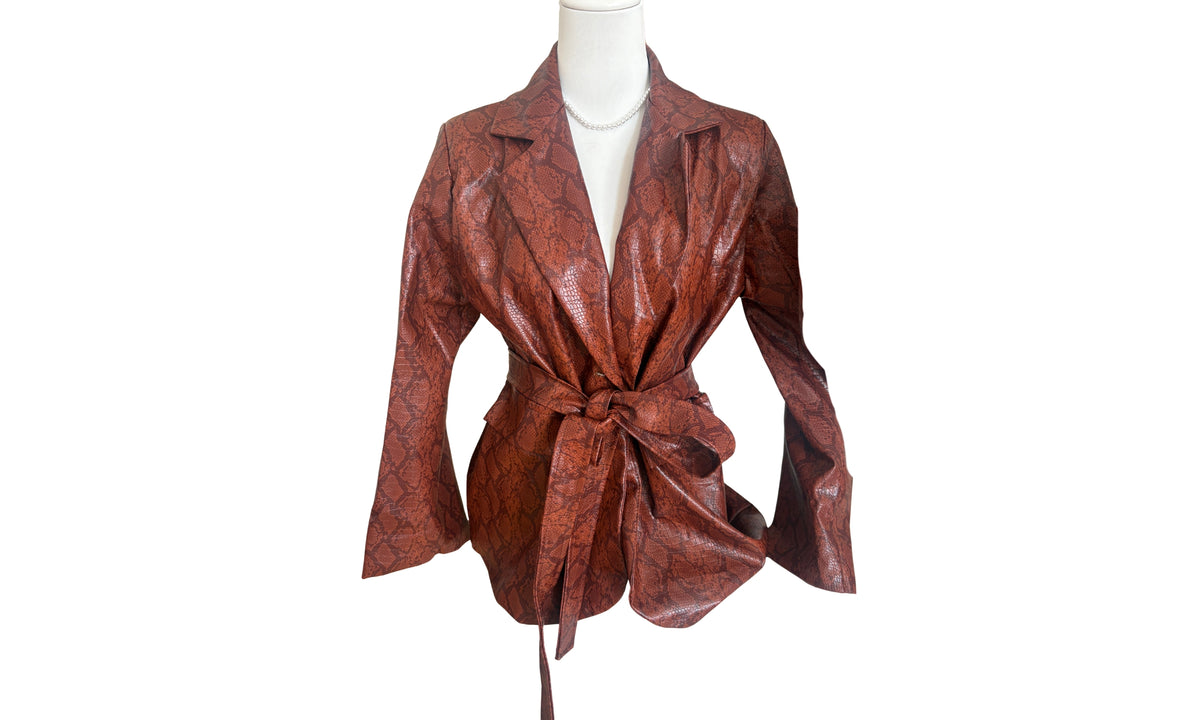 🐍 Python Belted Blazer