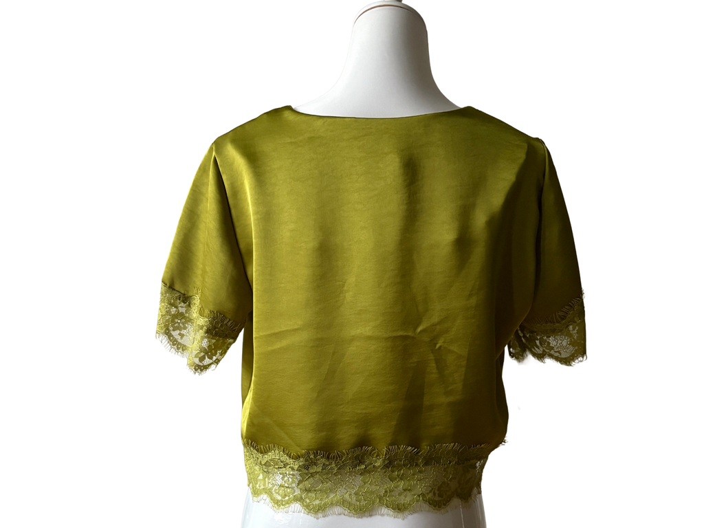 Crystal Satin Lace Shi