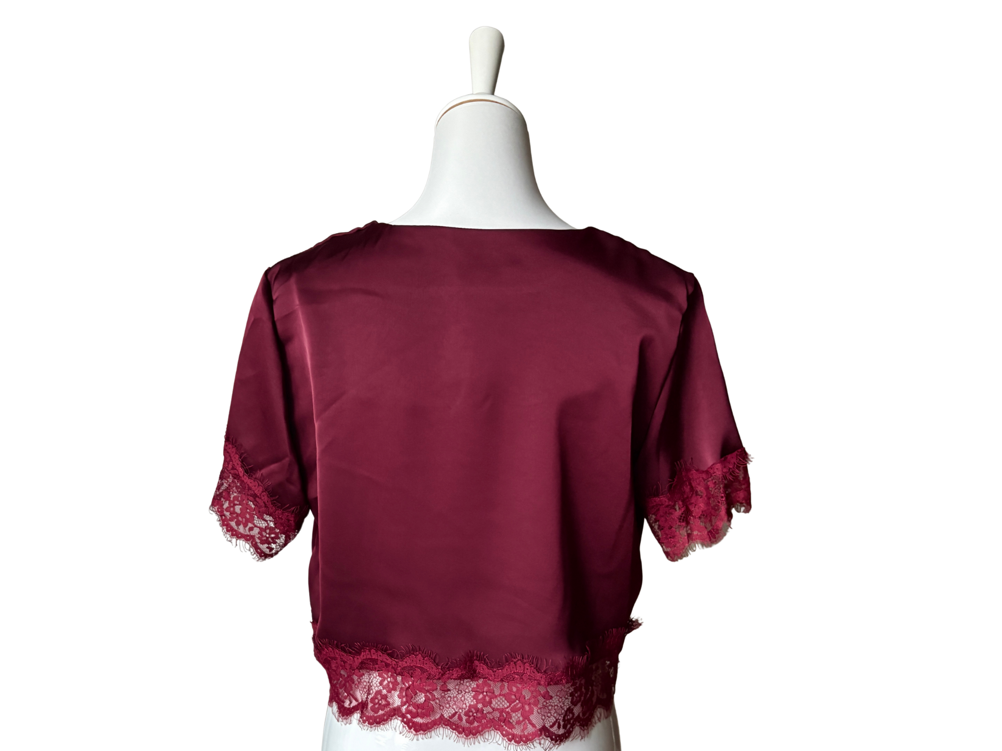 Crystal Satin Lace Shi