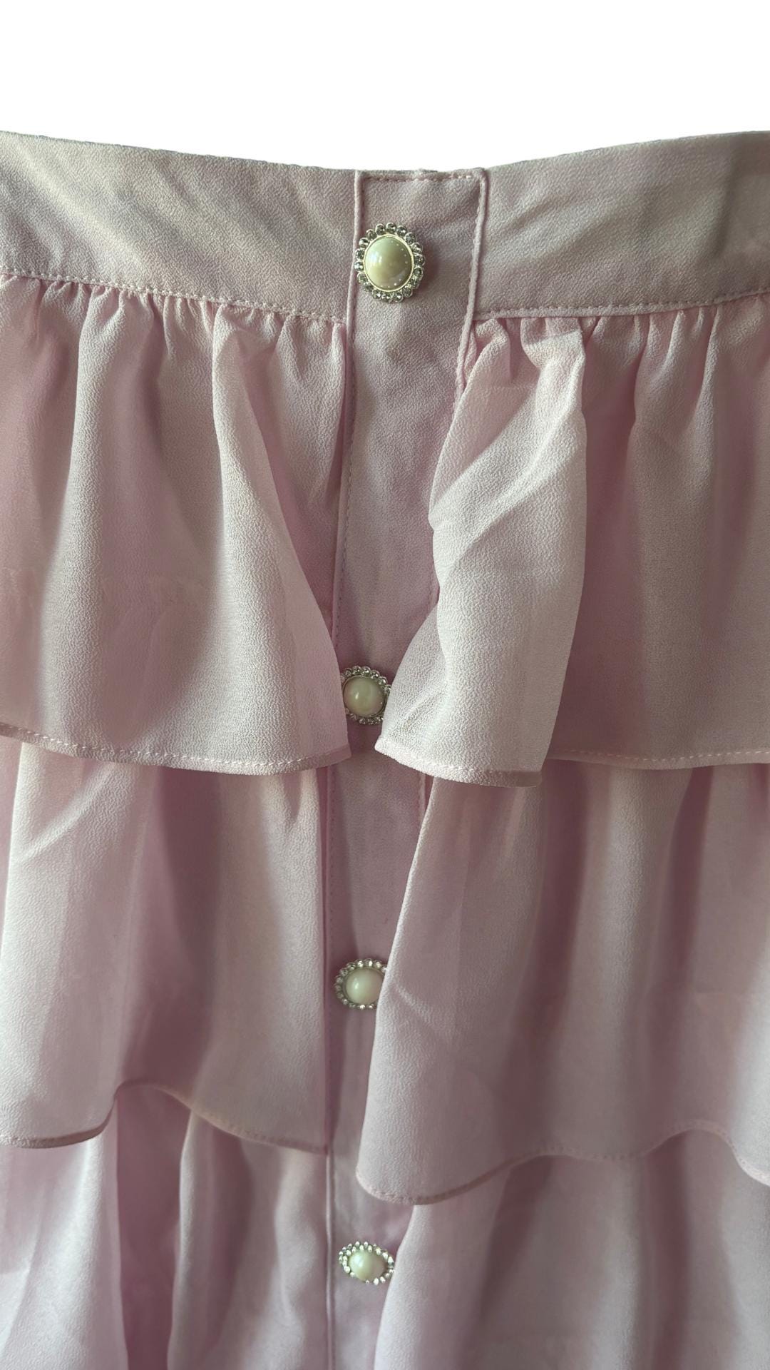 Vintage Ruffle Dream Dress – Pastel Pink or Yellow | S-M & M-L Sizes | EU 42 Max
