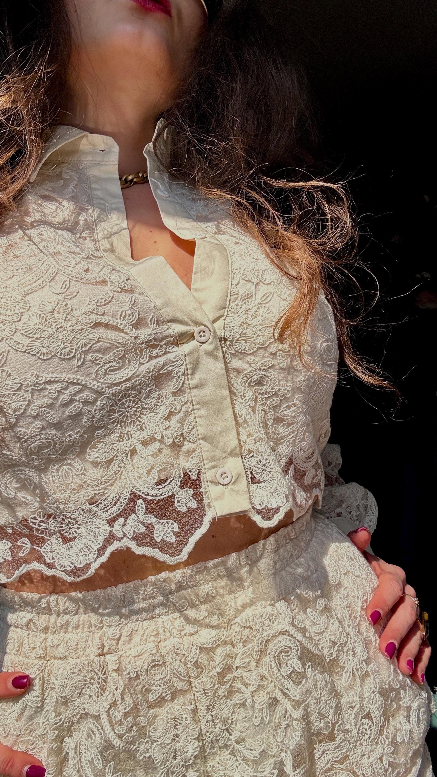 Elegant Lace One Size Co-ord Set – Chic & Timeless