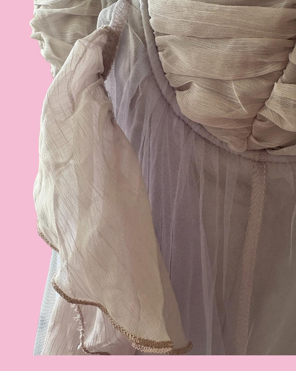 Ethereal Lilac Ruffle Gown | Two-Tone Tulle Dress | Sizes S & L | Custom Sizing Available