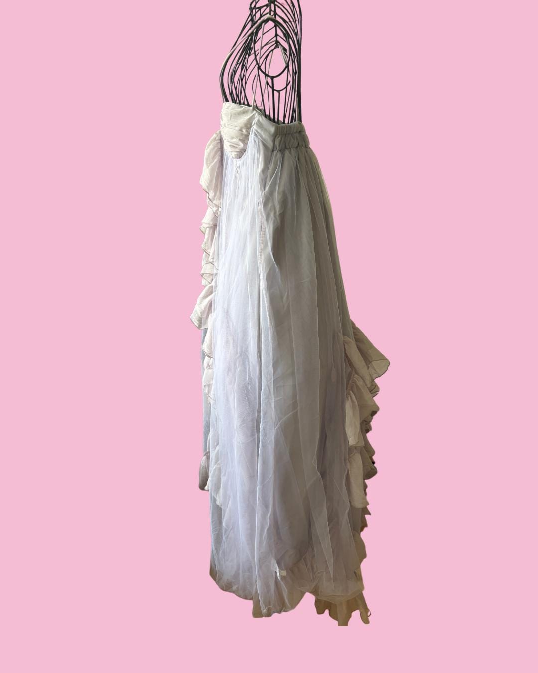 Ethereal Lilac Ruffle Gown | Two-Tone Tulle Dress | Sizes S & L | Custom Sizing Available