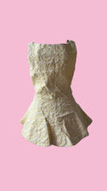 Vintage-Inspired Ribbon Back Top – Available in Yellow & Pink (Sizes S-M / M-L)