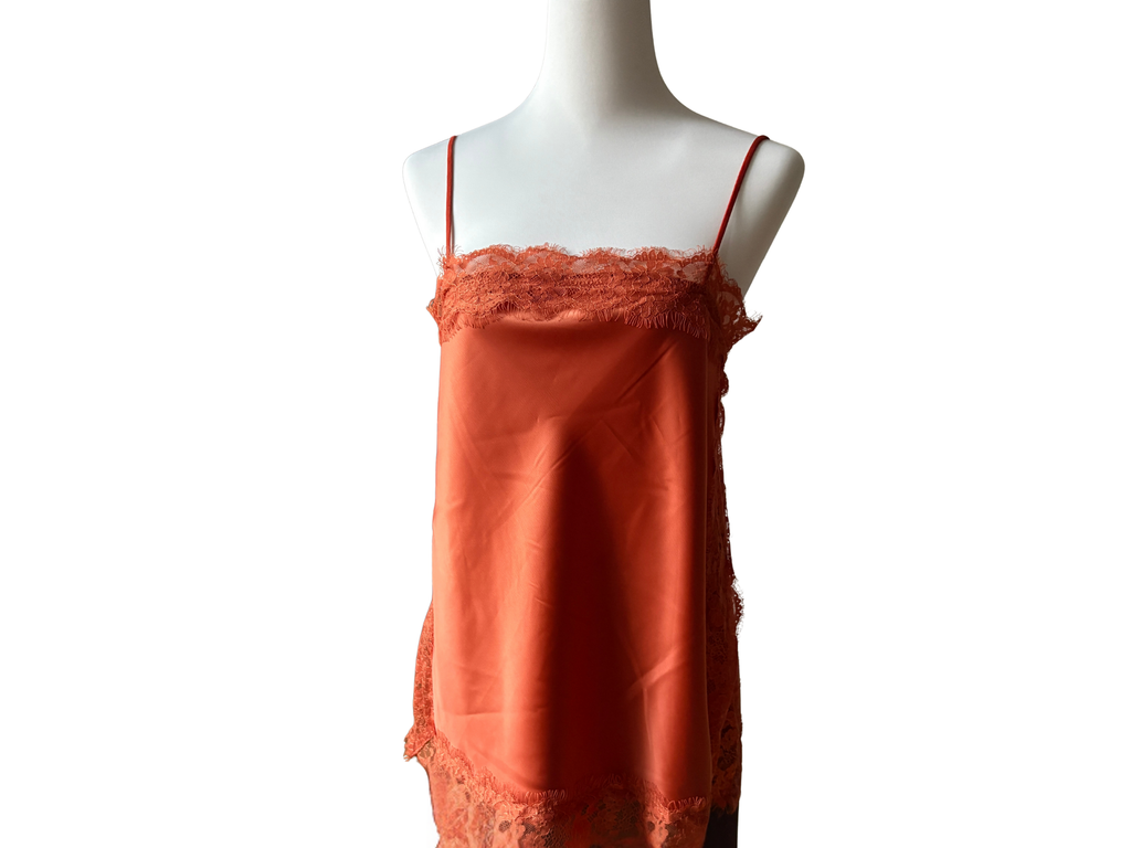 Camila Satin Lace Top