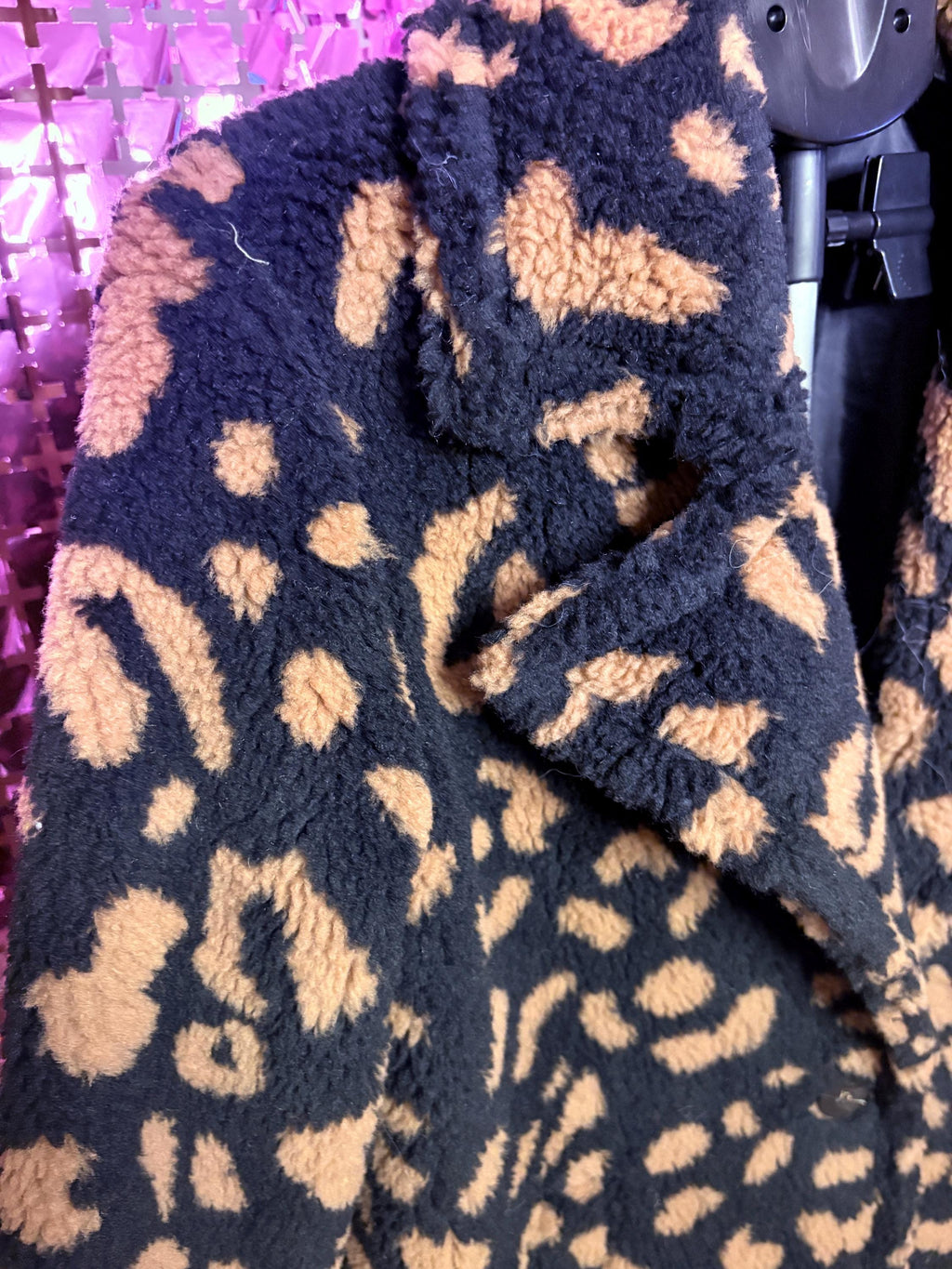 Long Cheetah Pattern Coat – Made in Italy