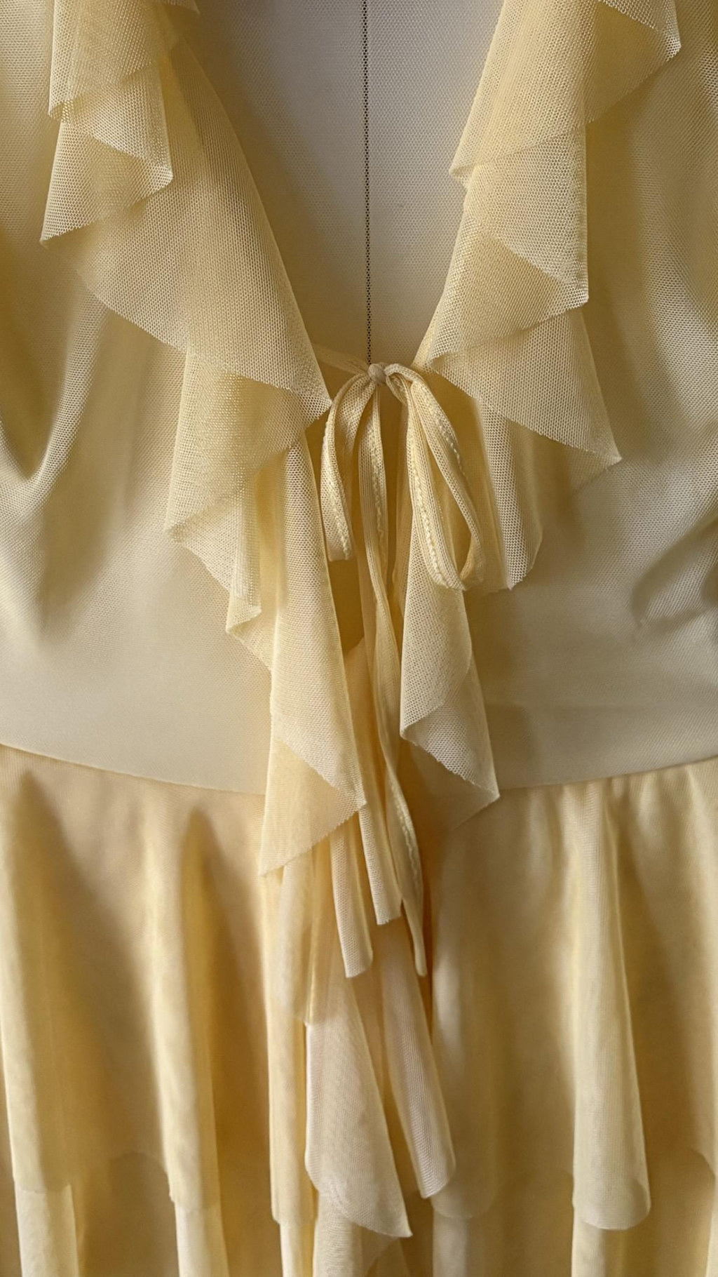 Whimsical Ruffle Mesh Dress – Made in Italy – One Size Fits Up to EU 42 – Available in Yellow, Violet & Mint Green